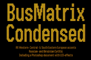 Bus Matrix Font: A Campaign Designer's Urban Edge