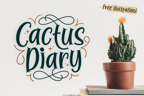 Cactus Diary: A Display Font That Builds a Sweet Brand