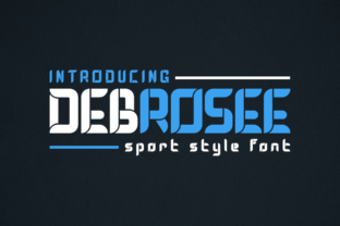 DEBROSEE Font Review: A Modern and Masculine Display Typeface