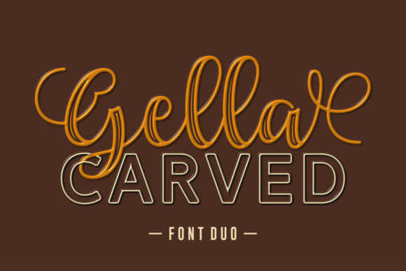 Gella Carved Duo: A Versatile Font for Branding Builders