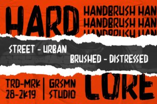 Hardcore: The Urban Font That Transforms Handmade Products