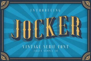 Jocker Family: A Display Font with Wild Confidence