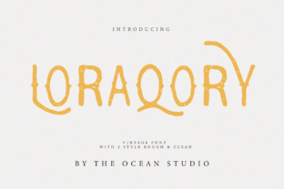 Loraqory: A Modern Display Font for Digital Creators