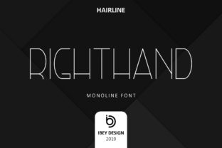 Right Hand Hairline: A Modern Font for Everyday Business Branding