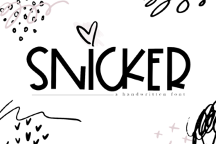 Snicker: The Lovely Display Font for Crafters and Product Creators
