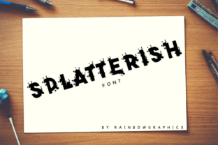 Splatterish Font: A Creative Typeface for Standout Branding