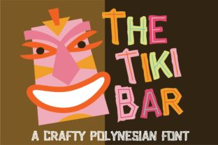 Tiki Bar Font: A Whimsical Display Typeface for Crafters